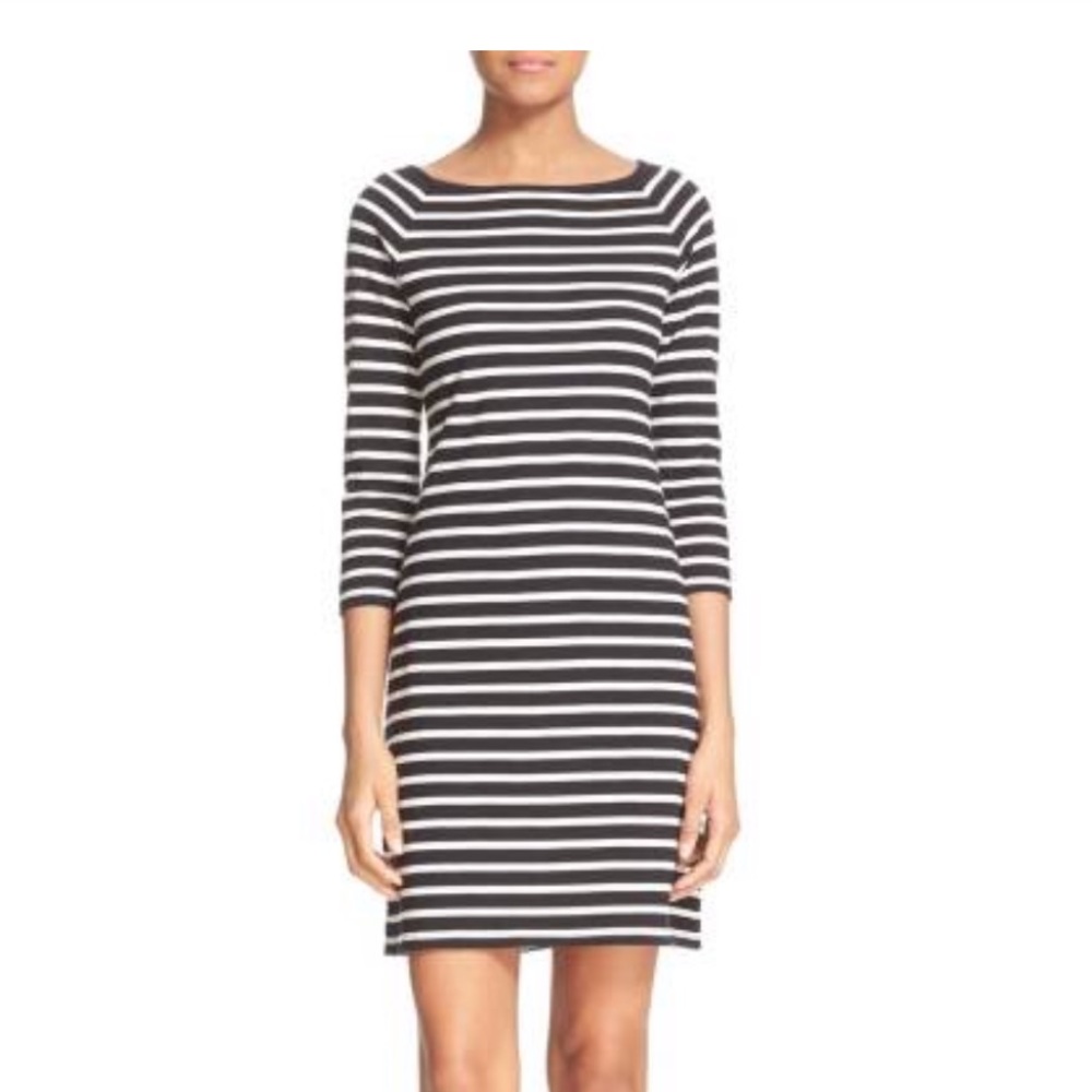 Theory Lesnoy stripe knit dress